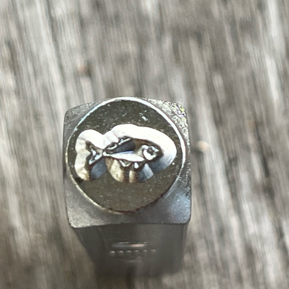 6mm Fish Steel Metal Punch Jewelry Design Stamp